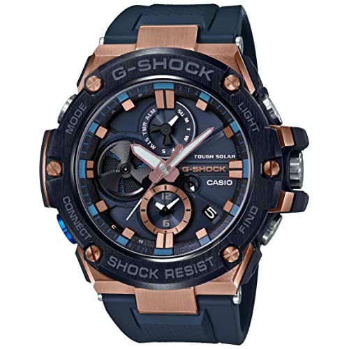 Casio Men's G-Shock G-Steel Black Resin Band Watch GSTB100G-2A