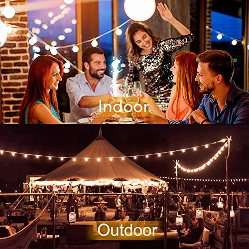 100Ft G40 Outdoor String Lights Patio Lights With 100 Edison Globe Bulbs, Connectable Outdoor String Lights Waterproof Ul Listed For Indoor Porch Party Wedding Deck Balcony Wedding Party Decor- White #TOP6