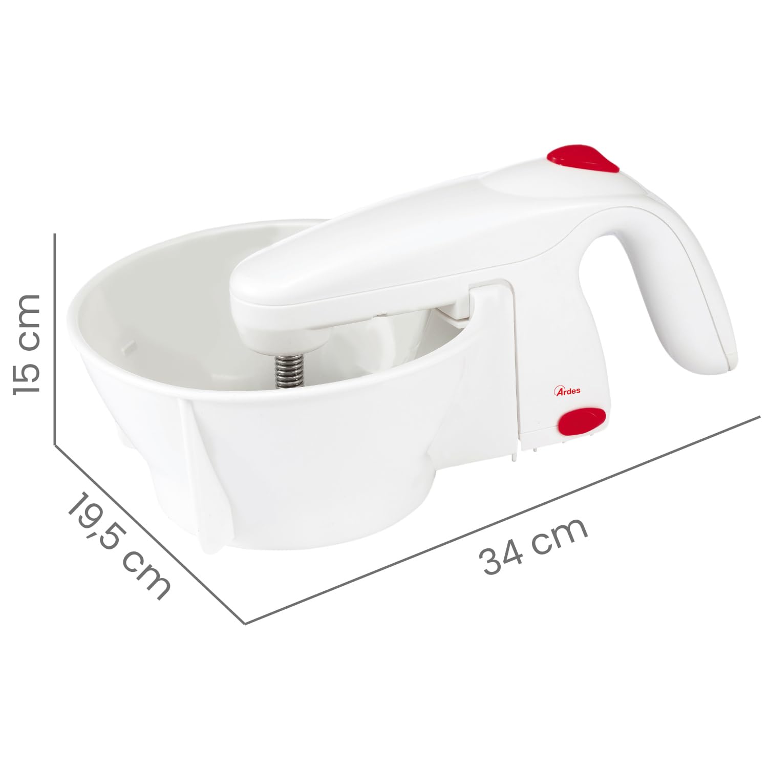 Ardes VEGGY Macchina Elettrica per Purè e Creme, 3 Dischi da Taglio in Acciaio Inox