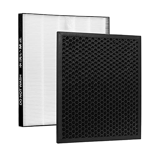 Harpie.J FZ-G30HF 集じんフィルター FZ-G30DF 脱臭フィルター 交換用フィルター 加湿空気清浄機用フィルター HEPA 互換品 活性炭 お手入れ簡単 KC-30T5-B KC-30T5-W KC-30T6-B KC-30T6-W 交換用 消耗品 交換品 (2枚入り)