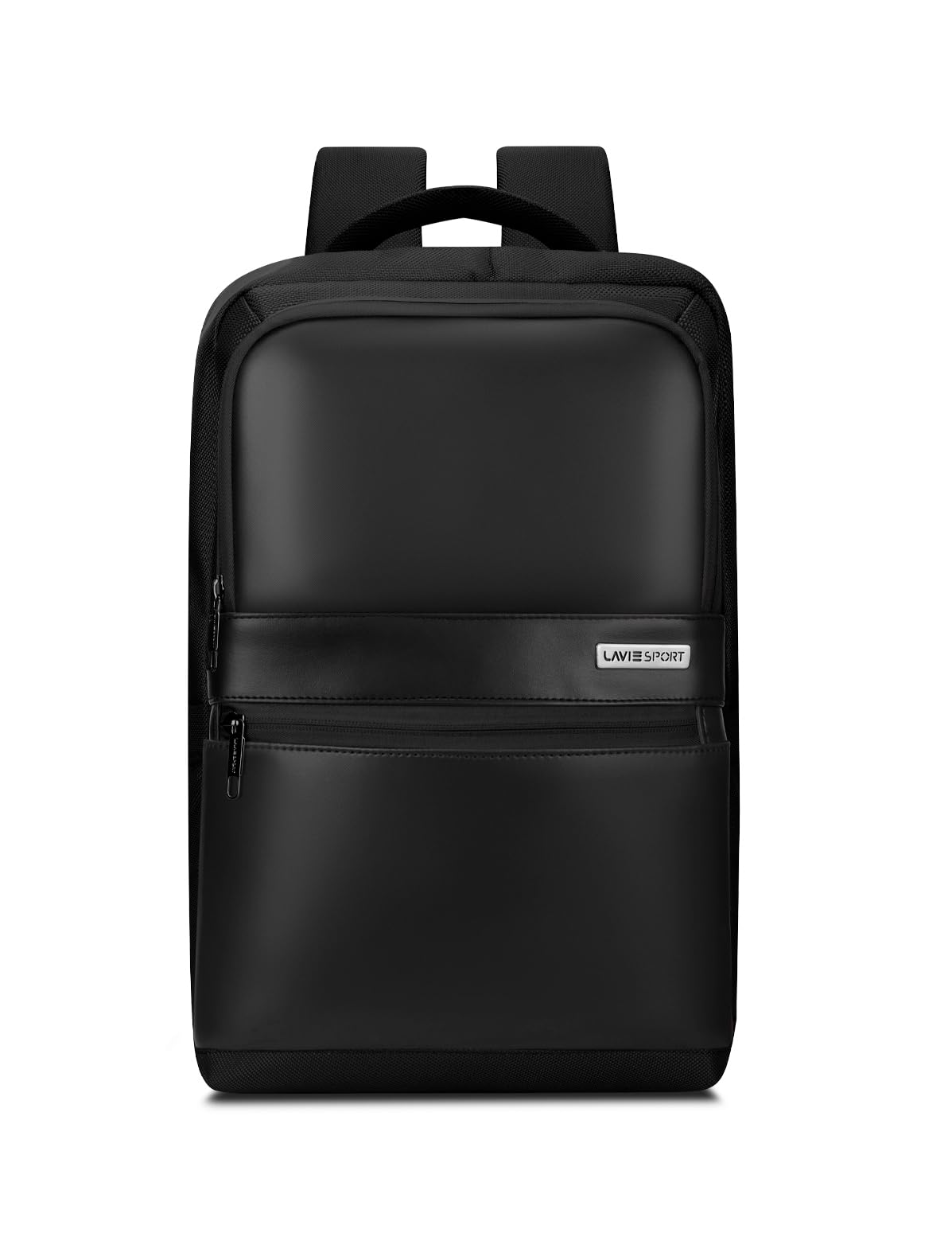 Lavie Sport 45cm Armour 24 Litres Laptop Backpack with Trolley Sleeve For Men & Women | Premium Vegan Leather Office Travel Backpack | Upto 14" Notebook/Macbook Compatible