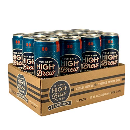 High Brew Sparkling Cold Brew Coffee Vintage Vanilla, 12 Ounce Can (12 Count)
