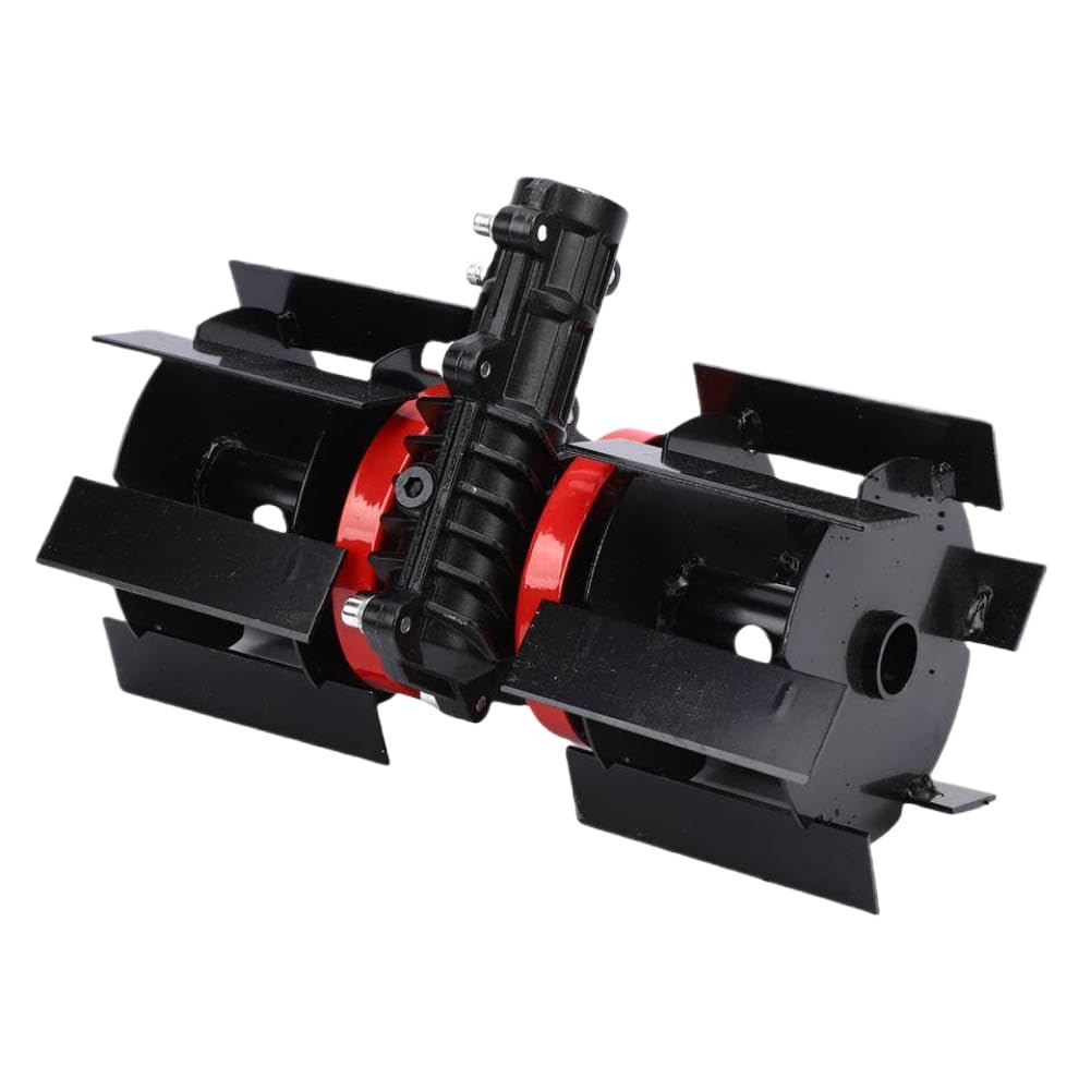 Rueda de deshierbe para cortacésped universal de 7 dientes Rueda para aflojar la tierra Accesorios de jardinería para aflojar zanjas Diámetro interior del tubo de 26 mm