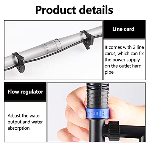 6 in 1 Pulizia Acquario Multifunzionale Sifone Acquario per Ghiaia Manuale Rapidamente Changer Acqua e Lavaggio di Sabbia Kit Sifone Aspirapolvere Pulizia Ghiaia Acquario con Ugello Lungo Kit - Image 6