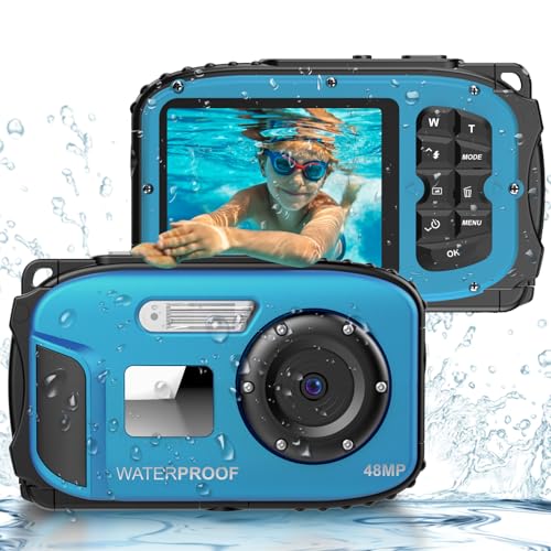 Câmera subaquática à prova d'água de 16 m para crianças, câmera d...
