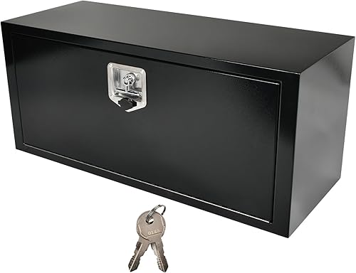 Miniatura 24 de Caja de Herramientas para Camión de Servicio Pesado de Acero de 48'' para Debajo de la Cama del Remolque Coche Exterior con Cerradura y Llave - Caja