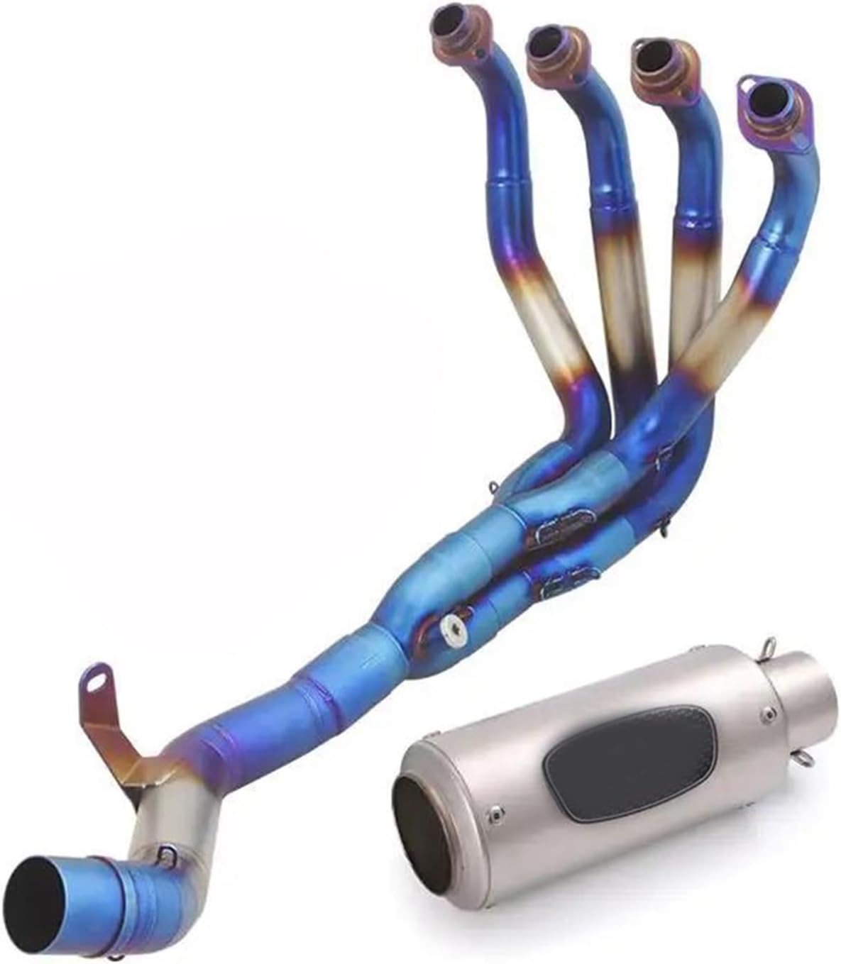 Slip On Motorcycle Exhaust System 51mm Muffler Blue Front Header Pipe DB Killer For Kawasaki Z900A235KW Z 900 A2 35KW 2018 2019 2020 2021 2022 2023 2024