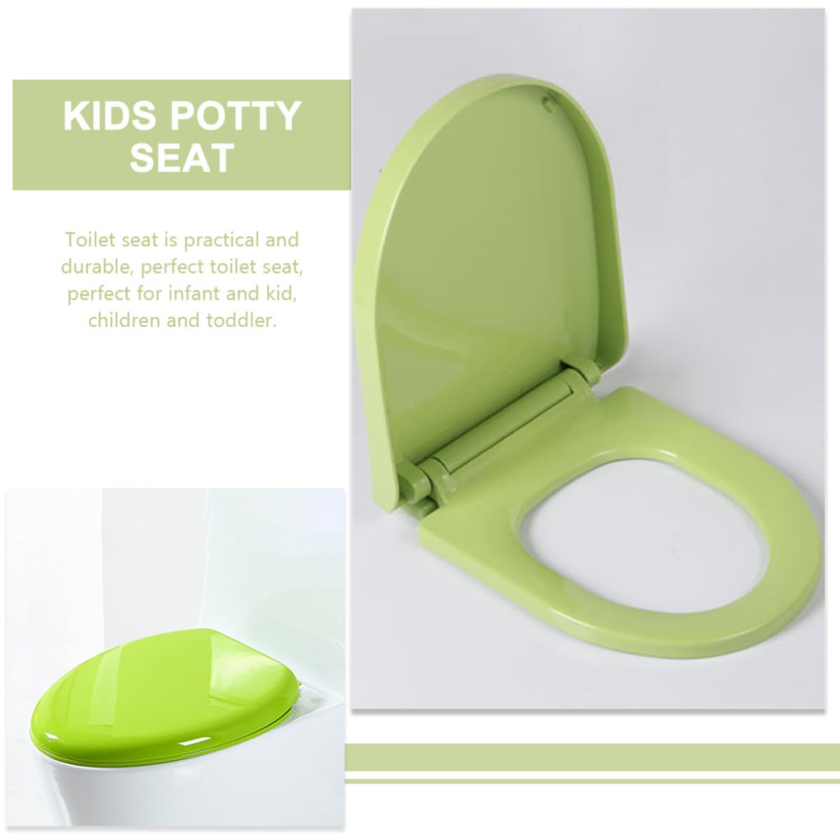iplusmile Asiento de Inodoro para Niño Niña Tapa Amortiguada y Almohadilla Antideslizante, Material Pp Seguro y Diseño Sanitario para Entrenamiento en Casa