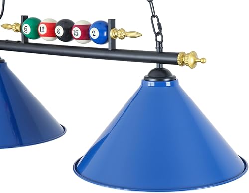 Miniatura 25 de Luz de mesa de billar, luces de mesa de billar de 47 pulgadas, accesorio de iluminación para mesa de billar de 7 pies y 8 pies, luces de mesa