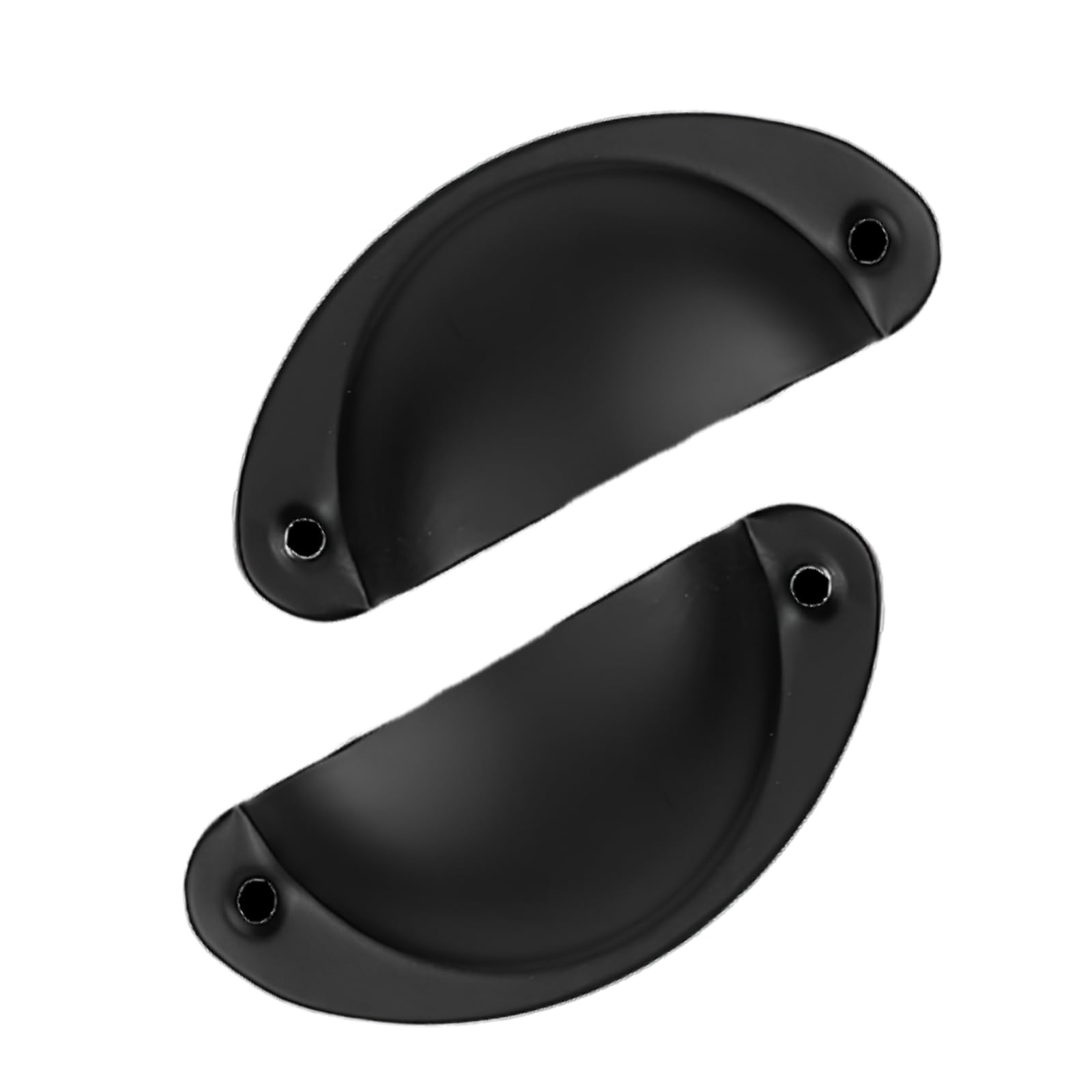 8 Maniglie Semicerchio Nero Per Mobili - Stile Vintage, Con Viti, Per Cassetti E Armadi - Foto 3