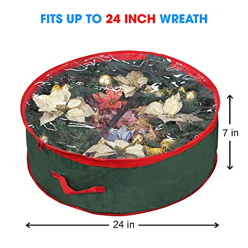 image for Primode Christmas Wreath Storage Bag 24