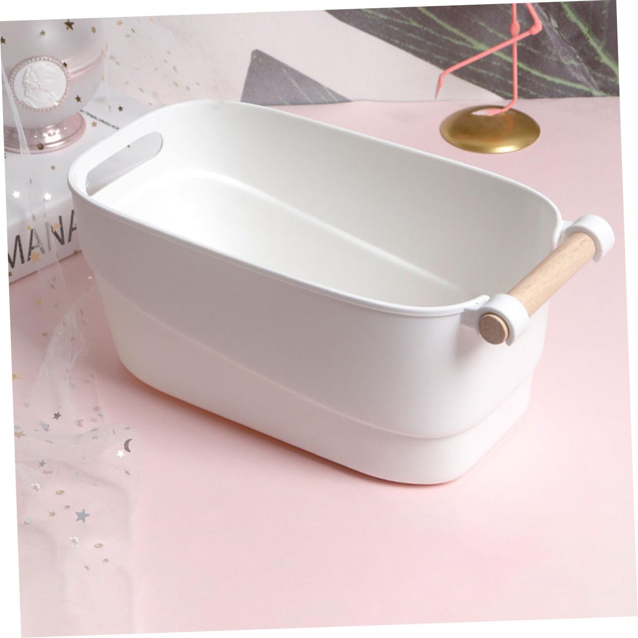 BETOOKY Ciotola per Ammollo in Stile Giapponese Resistente e Delicata sulla Pelle Bianco in Pp Unghie per Manicure Professionale e Saloni di Nail Art