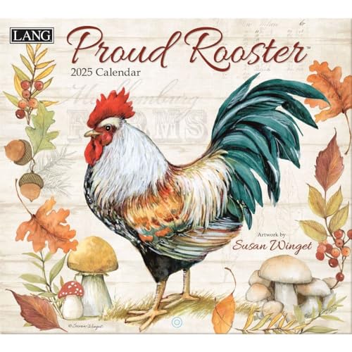 Langcompaniesproudroosterspecialedition2025wallcalendar  Urban Country Home Decor Lang companies proud rooster special edition 2025 wall calendar  urban country home decor