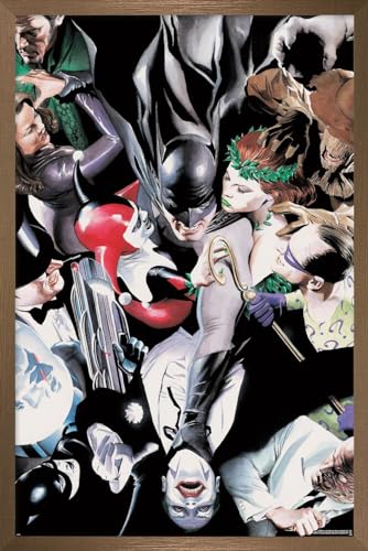 Trends International DC Comics Batman - Alex Ross Group Wall Poster, 22.4L x 14.7W, Bronze Framed Version
