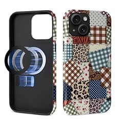 Leopard print flower patchwork cherries