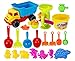 NIWWIN Set di Giocattoli per Bambini con Sabbia a 21 Pezzi. I Giocattoli per Bambini includono Camion, Secchio di Sabbia per Animali (21PCS)