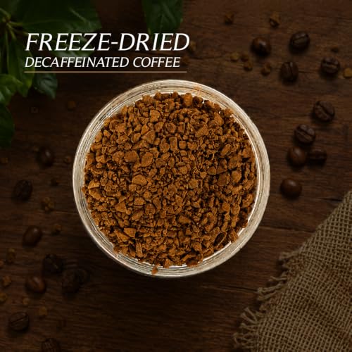 Image of Aveon Cafe Decaf Flavored Instant Coffee - 100g | Delightful Decaf Coffee Granules with Rich Flavor | 100% Brewed-to-Perfection Decaf Coffee