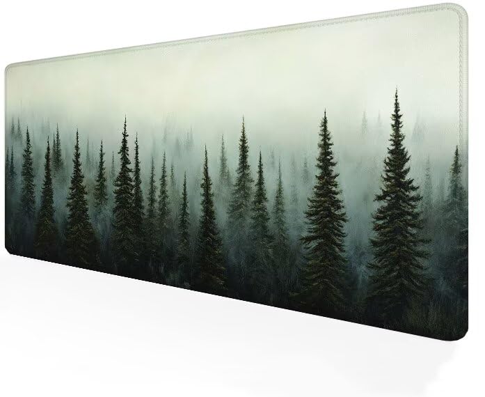 Tapis de souris grand format décor forêt pour embellir votre espace bureau