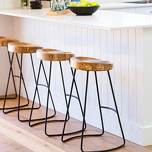 Tabouret de bar rustique industriel compact pour petits espaces - 3