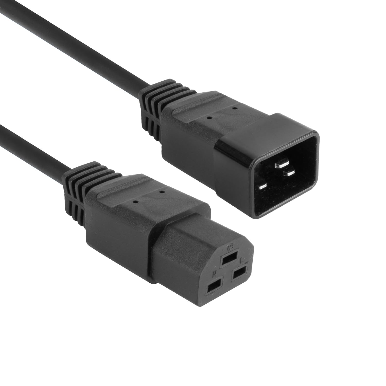 ACT C20 - C21 Power Cord, C21 Plug to C20 Socket Extension Cable, 3m IEC 60320 Power Cord for Server PDU, UPS Power Supply - AK5345