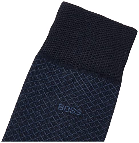 BOSS Men's Dean Mercerized Cotton Micro-Design Dress Sock3