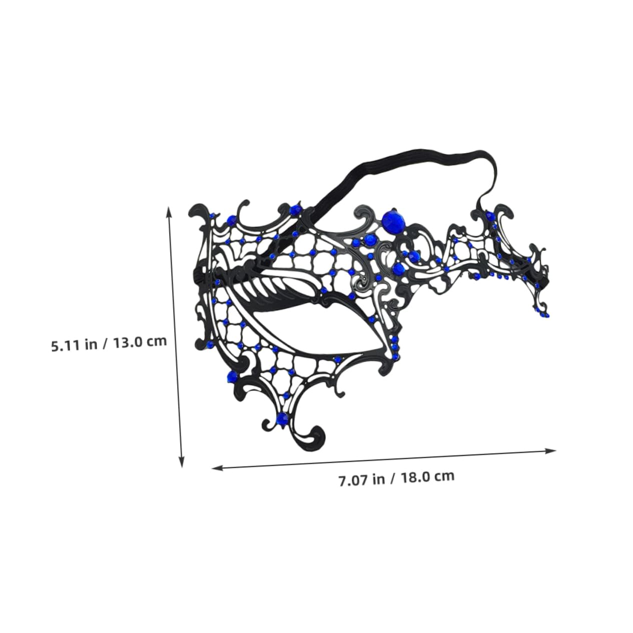 JEWEDECO 2pcs Hollow Metal Masquerade Masks for Carnival Cosplay Elegant Design Bright Colors for Halloween Parties and Festive Gatherings