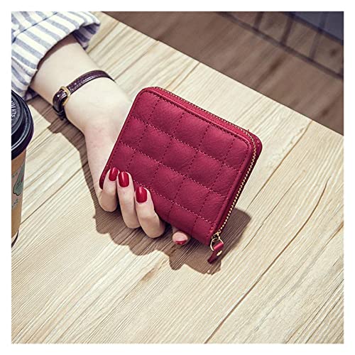 Mini Coin Wallet WoZipper Small Wallet WoStudent Short Cute Money Bag Card Holder(Beige)3