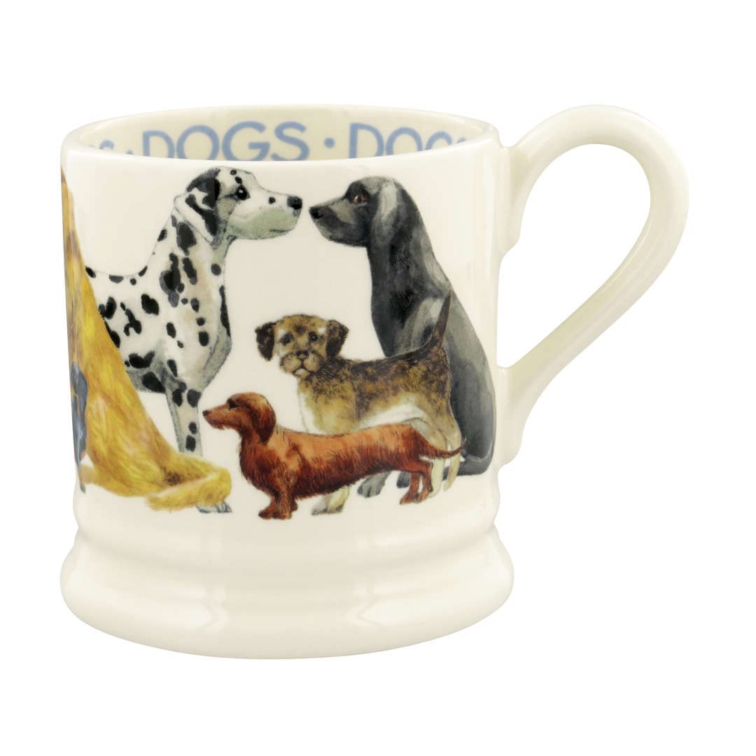 Emma Bridgewater Large Mug 1/2 Pint, Ceramic Coffee Mug Large - Stoneware Mug, Cappuccino, Latte, Coffee, Tea Cup - Beautiful Mugs, Birthday Gift - Coffee Mug Dogs