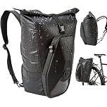 Yaskyly 30L Bike Pannier Backpack 100% Waterproof Panniers Bike Bag Large Capacity Bicycle Rear Rack Seat Luggage Storage Trunk Bag for Road Mountain Cycling Traveling Commuting, with Shoulder Straps
