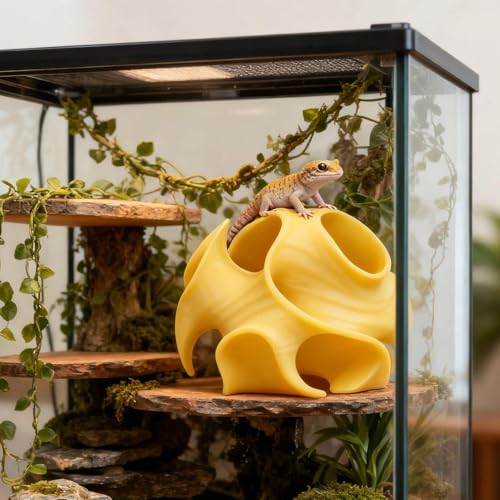 Cachette gecko léopard contre le stress des reptiles - 3