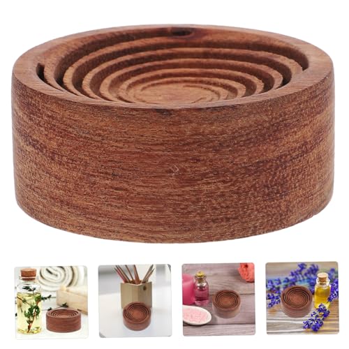 Difusor aromático eléctrico de madera Luxshiny redondo miniatura 3