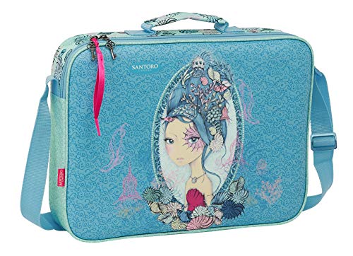 Santoro safta Cartera Extraescolares Mirabelle Marina, 380x60x280mm, azul/verde, M (M385)