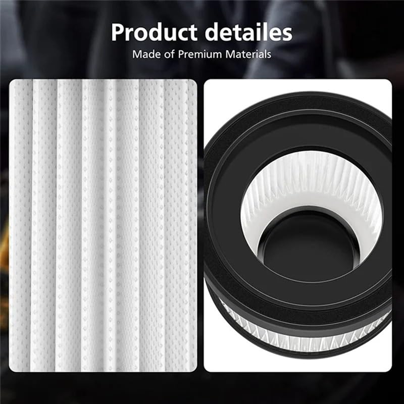 9 Filtros HEPA, Compatibles con DEWALT, DCV501LN/DCV501HB, Piezas De Repuesto For Aspiradora, Filtro Lavable, Limpieza del Hogar, Piezas De Aspiradora