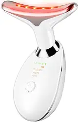 Massageador facial de pescoço, ferramenta de escultura facial, 3 modos de cores e vibração para massageador facial para queixo duplo