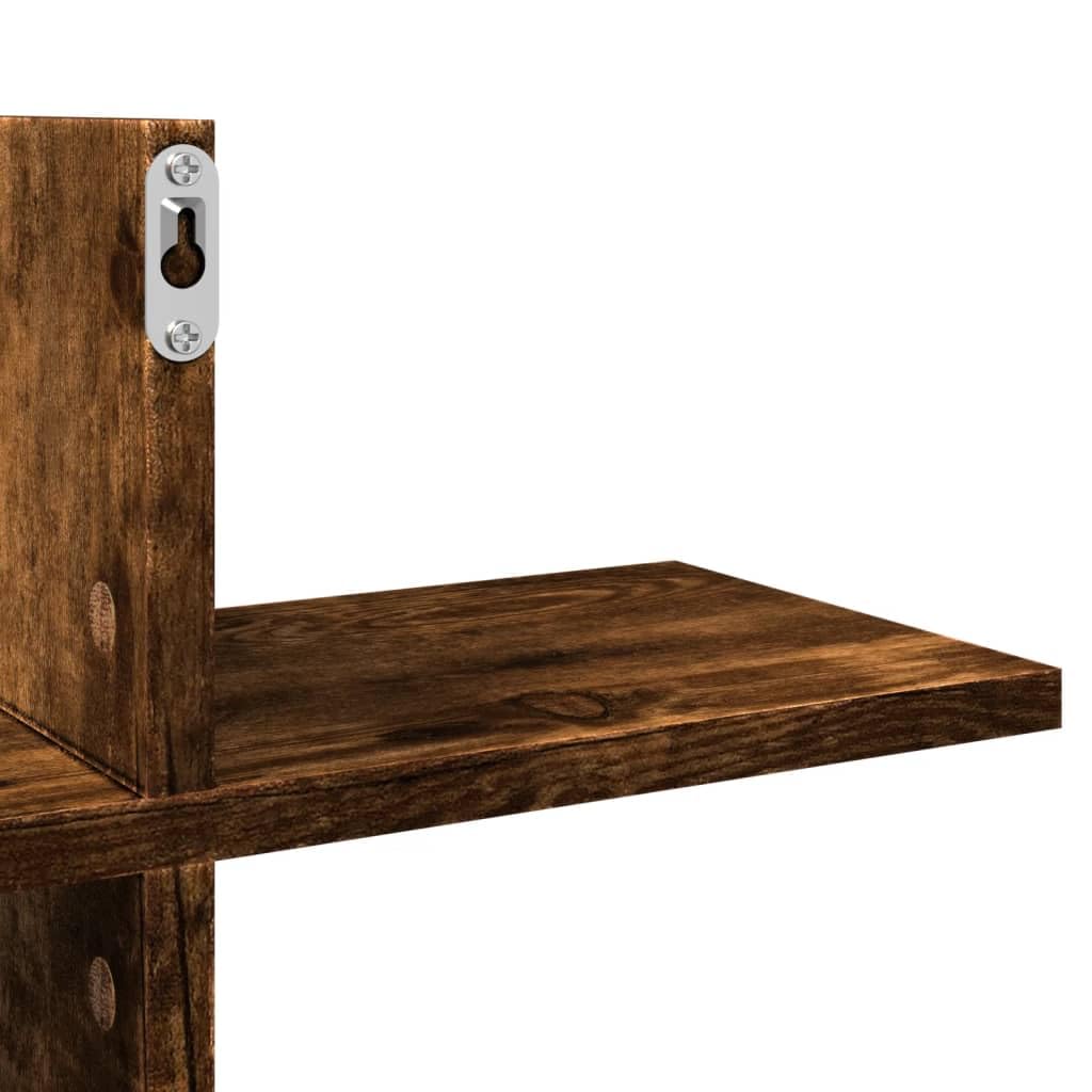 Mensola sospesa da parete, in legno di incenso, 124,5 x 18 x 60,5 cm, per libri e immagini, salvaspazio con robusta mensola, ideale per soggiorno e studio