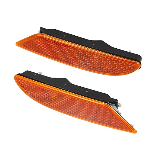 A ABSOPRO Front LED Bumper Side Marker Light 2218200121 for Mercedes-Benz W221 S550 2007-2008 PC ABS Orange