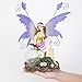 Bits And Pieces Outdoor Fairy Sculpture-Color Changing Solar Garden Fairy - Multicolored Changing Bulb - Solar Powered
