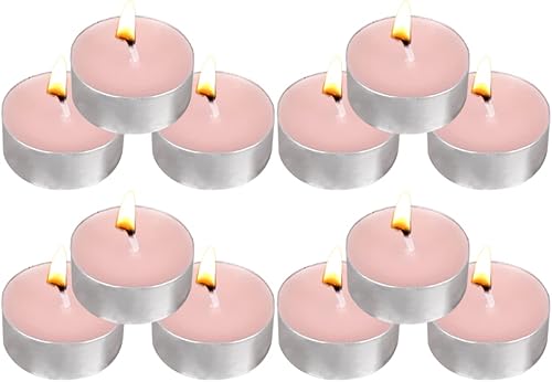 Velas de té Paquete de 12 velas de té rosas perfumadas pequeñas para el hogar, vacaciones, bodas y fiestas, mesa de comedor, Halloween, Navidad y Velas de té Paquete de 12 velas de té rosas perfumadas pequeñas para el hogar, vacaciones, bodas y fiestas, mesa de comedor, Halloween, Navidad y