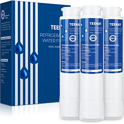 Image of TEEHAY EDR1RXD1 Water Filter Replacement, Compatible With W10295370A, Filter 1, WHR1RXD1, W10295370, KAD1RXD1, P8RFWB2L, P8WB2L, P4RFWB, P5WB2L (3 Pack)