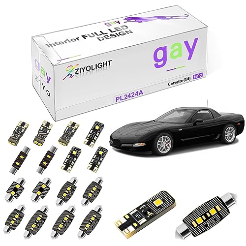 Kit LED Interior 15 Bombillas para Chevrolet Corvette C5 miniatura 1