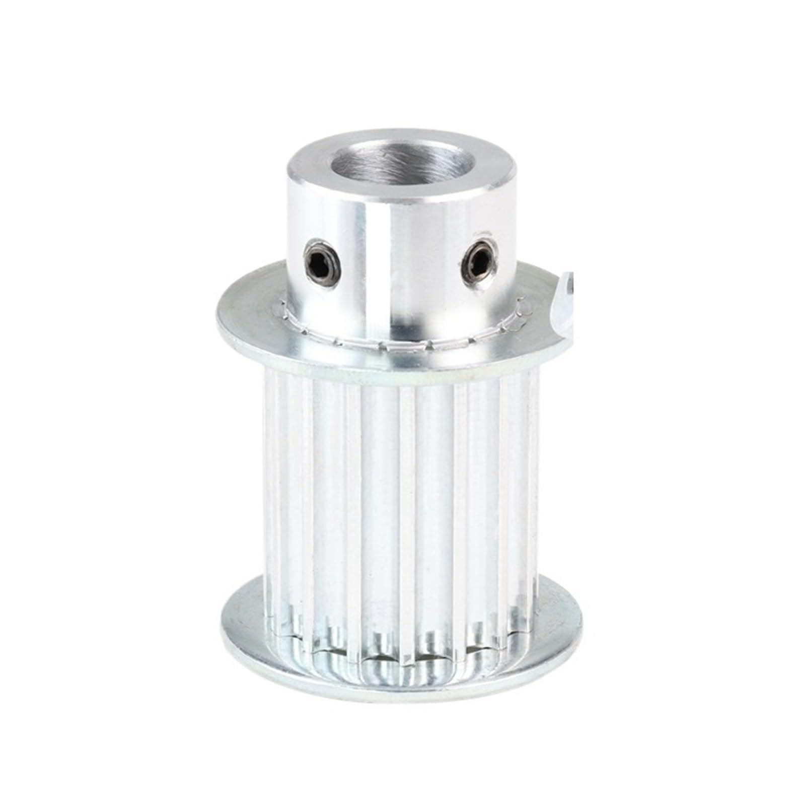 Alu-Zahnriemenscheibe 5M-16T – Bohrung 5–12 Mm, Breite 16/21 Mm, Für 15–20 Mm Riemen, 3D-Drucker & CNC