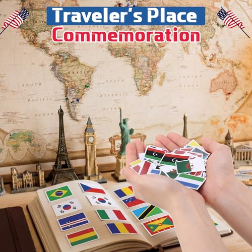 Image of Marspark 1200 Pcs Mini International World Flag Confetti 1 Inch Around The World Table Confetti Country Flags International Decor for 2026 Sporting Events Classrooms Sports Clubs Bars School Festivals