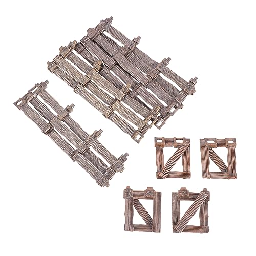 GALPADA Recinzione e Porta in Miniatura Per Simulazione Di Micro Paesaggio Accessori Decorativi Per Tavolo Di Sabbia Forniture Per Case Design Semplice e Elegante Struttura Resistente e Ro