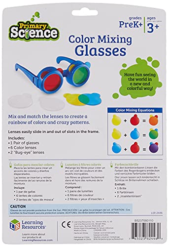 Image of Learning Resources Color Mixing Glasses,Multi-Color, Preschool Science, Science Toys for Toddler, Ages 3+ (Pack of 2)