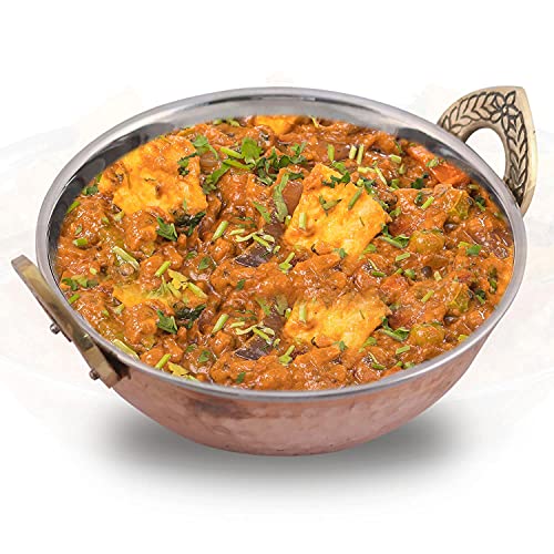Radhna Traditional Indian Karahi Indian Serving Dishes 2Piece Copper