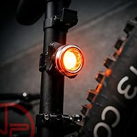 Vista 5 de OPTIKS 210 Luces de bicicleta delanteras y traseras USB recargables LED monopatín Longboard Bicicletas