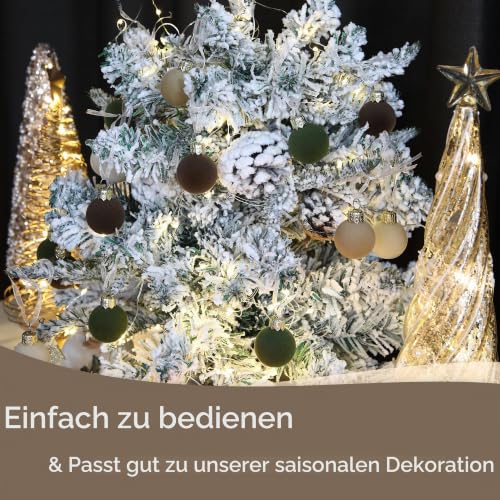 Sea Team 64er-Pack 30mm Mini Samt Weihnachtskugeln Prärie – Ansicht 5