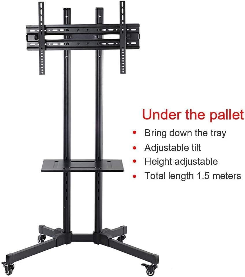 Soporte móvil para TV con ruedas y ajuste flexible miniatura 2