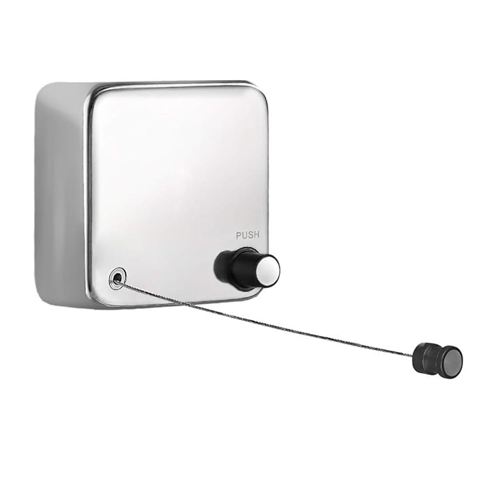 Buy BESy Retractable Clothesline with Adjustable Stainless Steel Rope