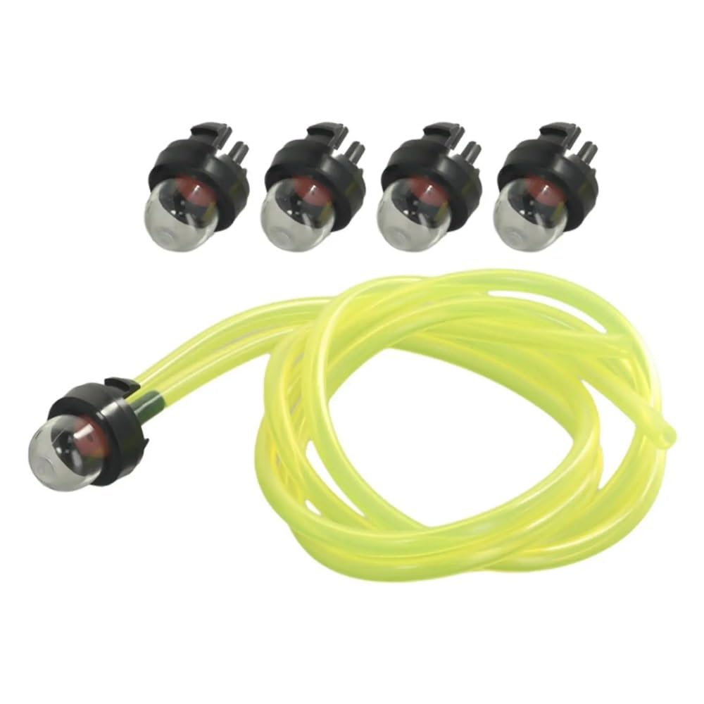 Kit de 5 Bombillas de carburador con cebador de Aceite y Burbujas de Gasolina, Compatible con motosierras WA Pou, recortadoras y Bombillas de carburador.